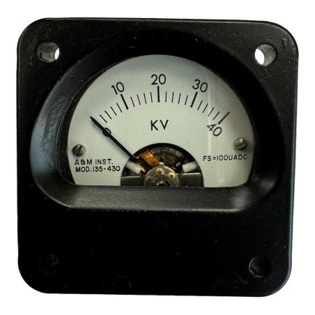 87M-106-P015 A&M Panel Meter Voltmeter 0-40KV 40000V 4.2X4.2X4CM 135-430