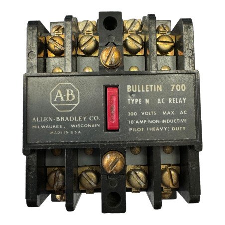 700-N400A2 Allen Bradley Bulletin Relay 700 AC 300VAC 10A C-SERIES