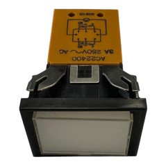 AC22400W AC22400 National Panel Mount Switch Pushbutton DPDT 3A 250V NATIONAL