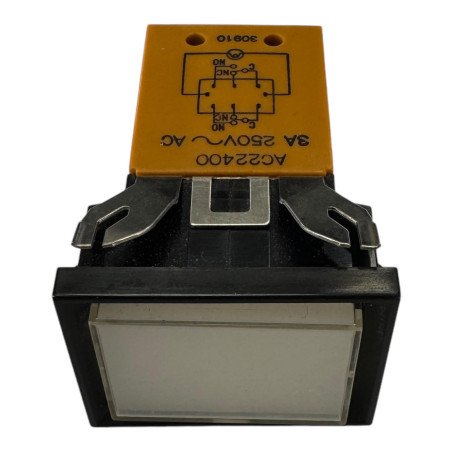 AC22400W AC22400 National Panel Mount Switch Pushbutton DPDT 3A 250V NATIONAL