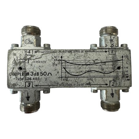 R426485000 AGT Directional Coupler UHF 470-860Mhz 3db 100W N Type