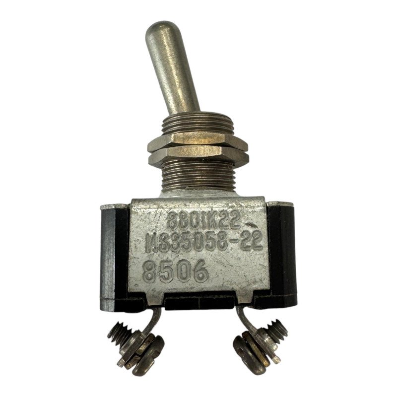 MS35058-22 SPST Toggle Switch ON-OFF 28V/25A