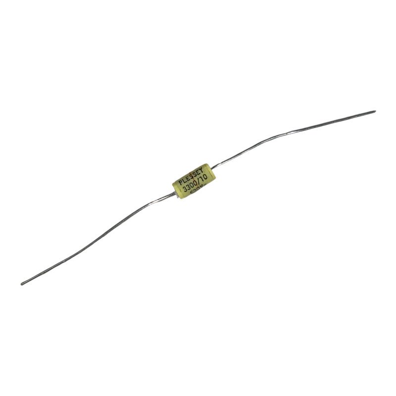 3300pF 3.3NF 630V 10% 1.50MKT Axial Plastic Film Capacitor PLESSEY 10x4mm