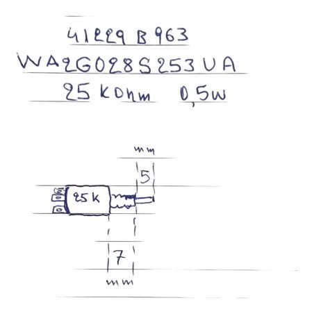 WA2G028S253UA Allen Bradley Type W 25K 25KOhm LIN 0.5W  Goldpin Potentiometer