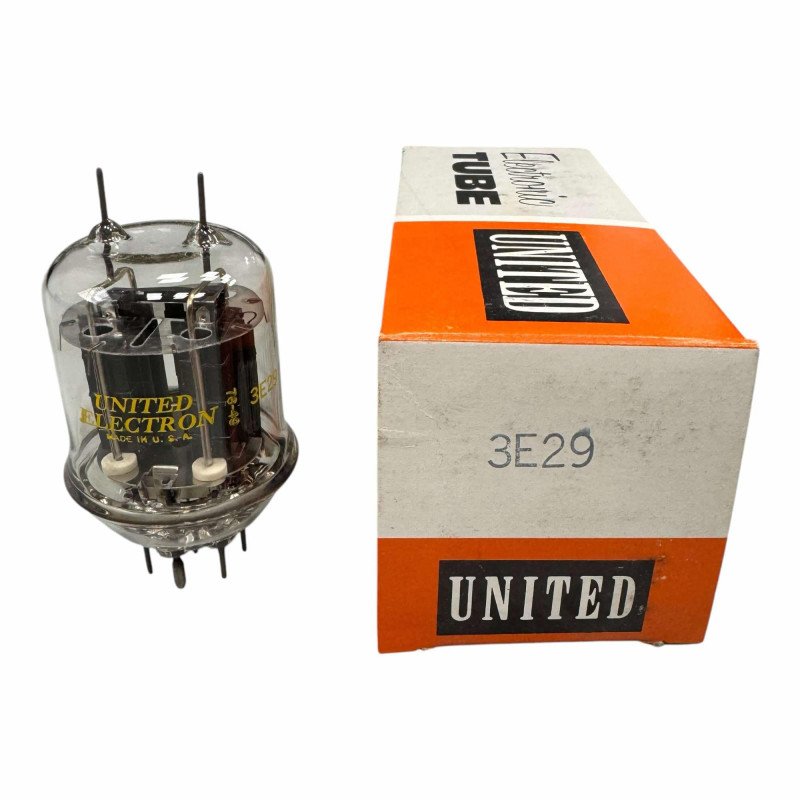 3E29 United Electron Vacuum Tube Valve Double Beam Power Tube VHF