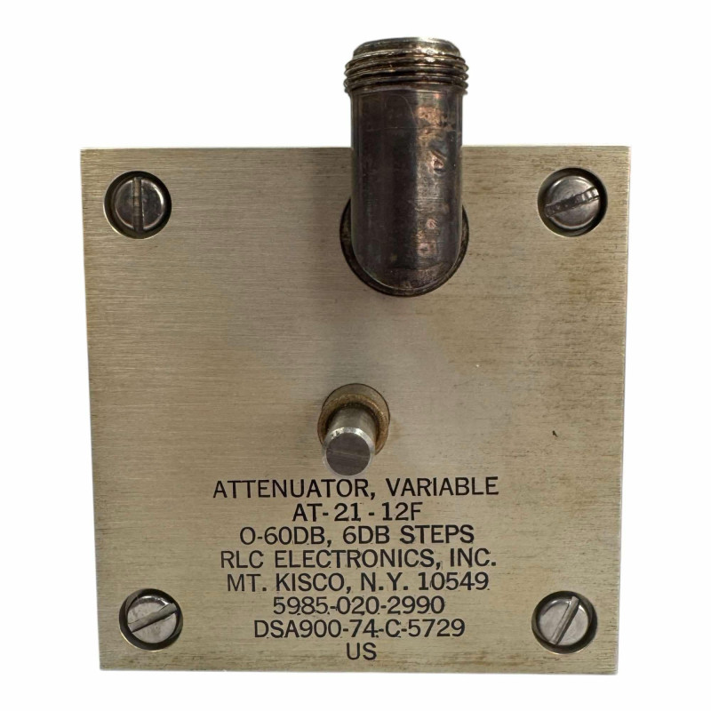 AT-21-12F RLC Variable Attenuator 0-60db 6db/step 5985-00-020-2990