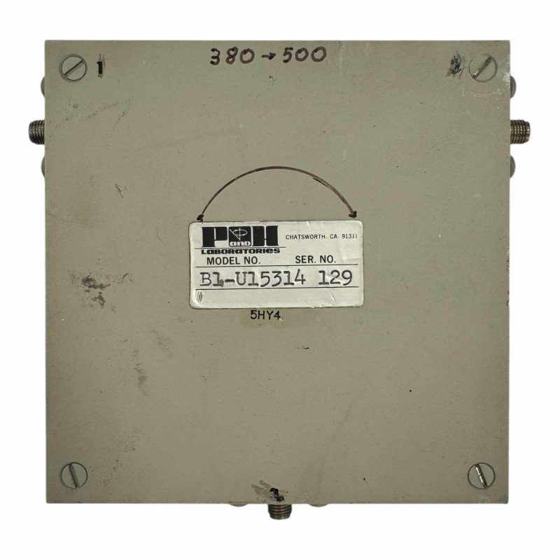 B1-U15314 Coaxial Circulator SMA 380-500Mhz 200W