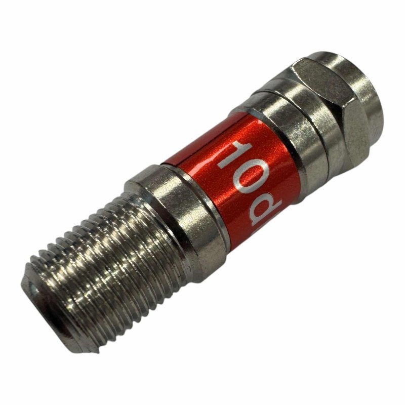 V7290/10 Ultimax F type Male to Female Attenuator 10db Coaxial In Line