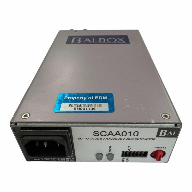 SCAA010 Balbox SDI to CVBS Analogue Audio Extractor