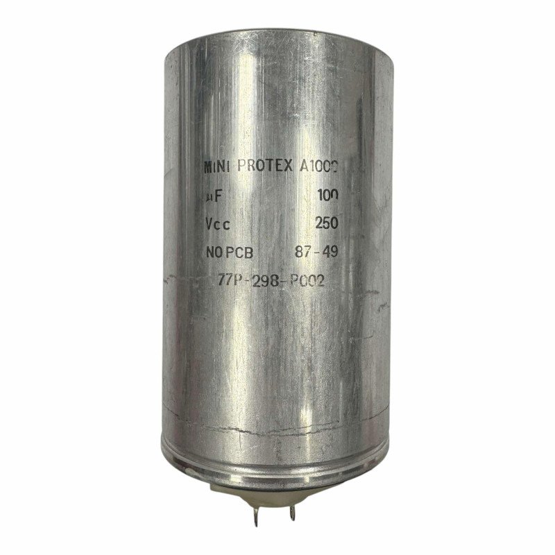 Protex A1000 Paper in Oil PIO Capacitor 100uf 250V 130x70mm