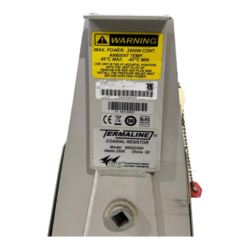 8892D300 BA-300-230VAC BIRD Coaxial Dummy Load Termination 5000W 1-5/8 EIA 470-860MHz SN:0108