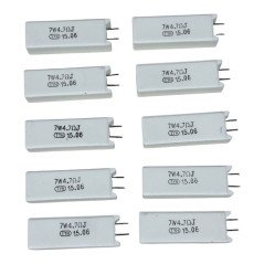 Ceramic Resistor Cement Type Wirewound 4.7OHM 4R7 7W [QTY:10]