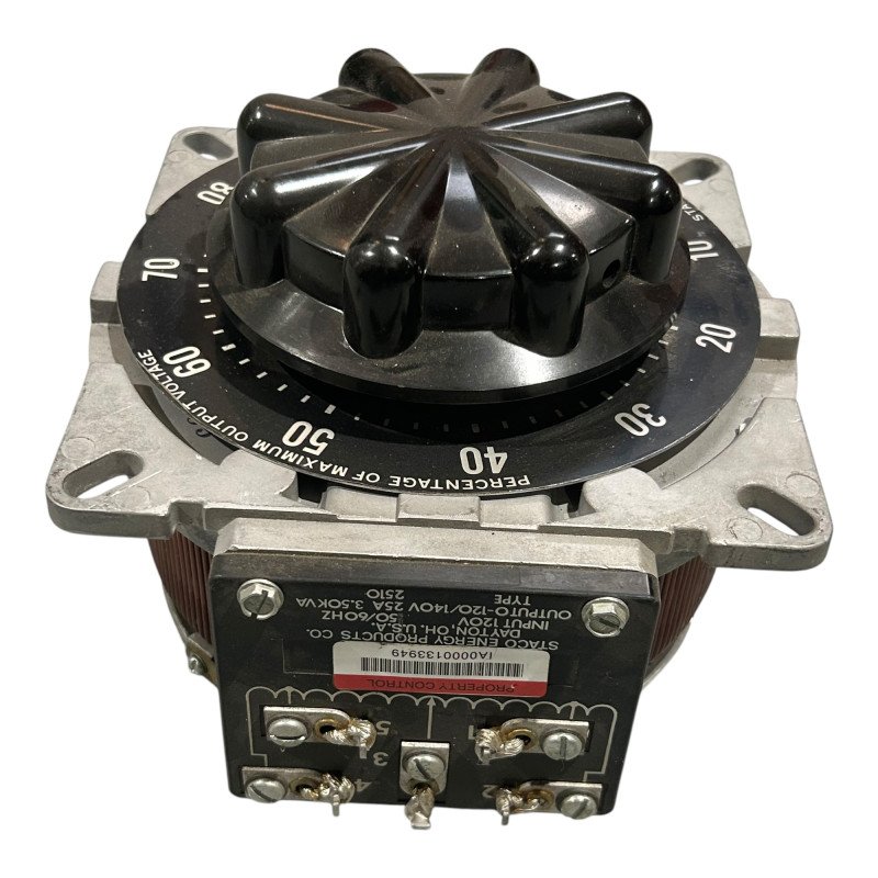 Type 2510 Staco Variable Transformer In 120V Out 120/140V 25A