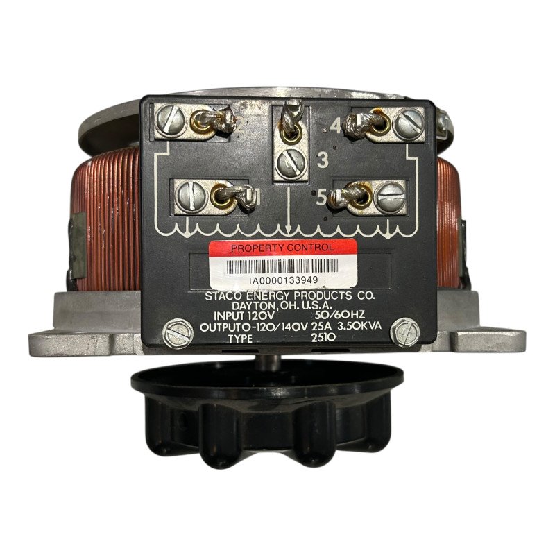 Type 2510 Staco Variable Transformer In 120V Out 120/140V 25A