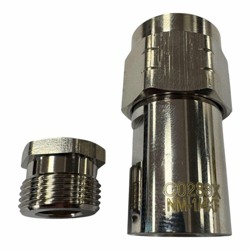 C0288XNM-1/4XF Acome Coaxial Connector N Type Male For 1/4" Cable XF