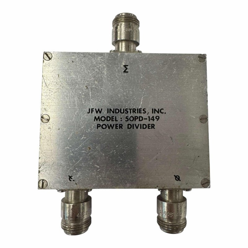 50PD-149 JFW Power Splitter Combiner N Type 2-Way 800-2200Mhz 5W