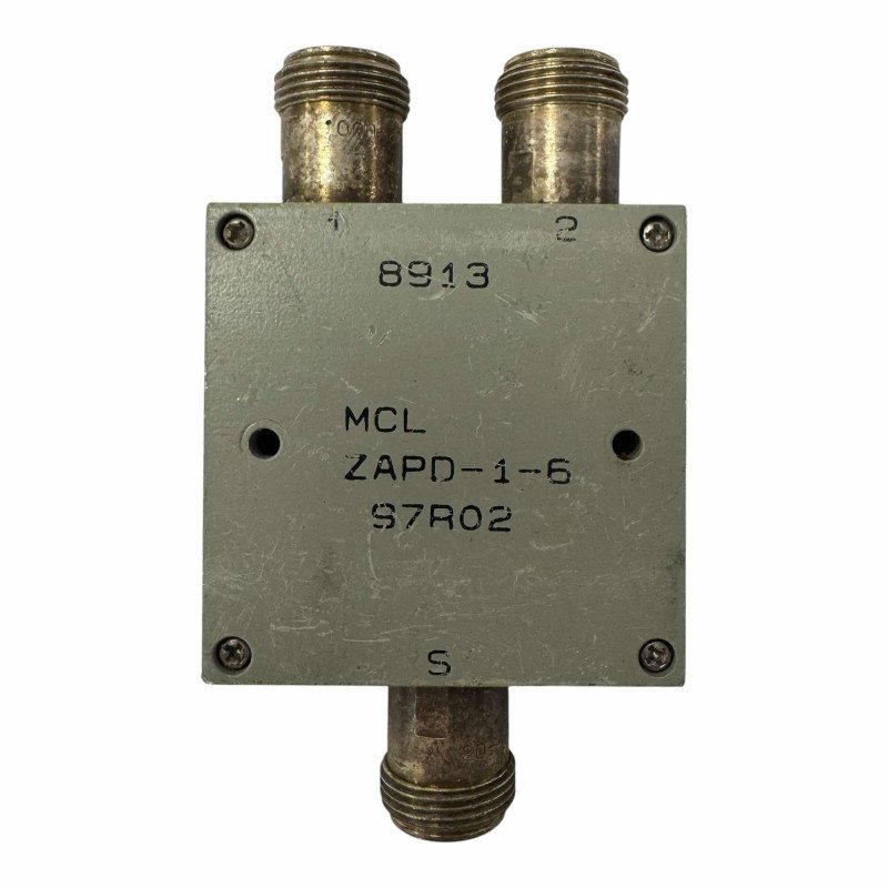 ZAPD-1-6 Mini Circuits Power Splitter Combiner N Type 2-Way 500-1000Mhz