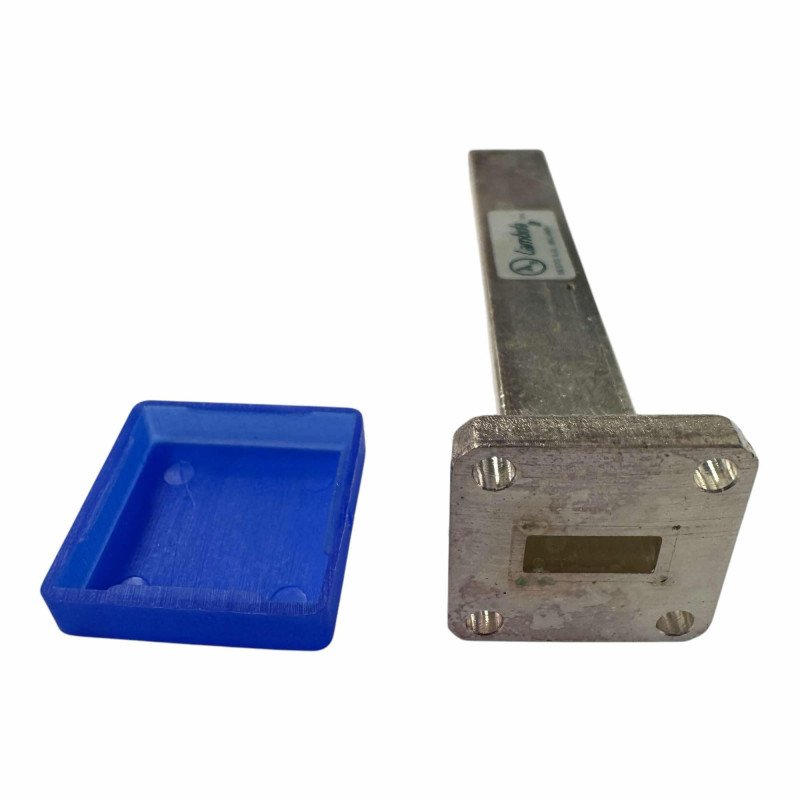 Lambda Waveguide Fixed Chassis Silver Plated for Termination WR42 WR-42 87X12X6.5mm