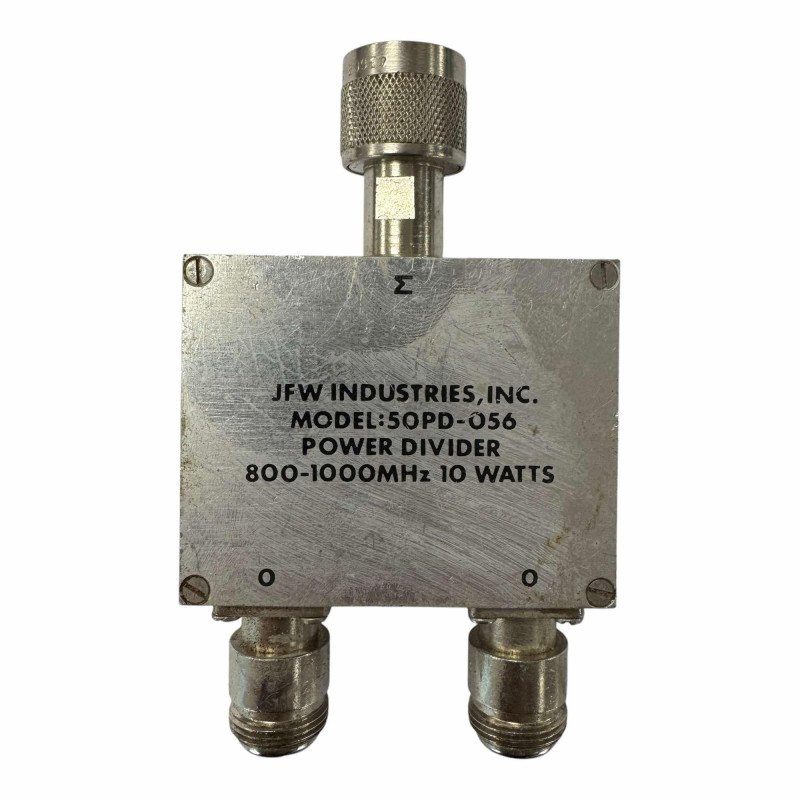 50PD-056 JFW Coaxial Power Divider Combiner 2-Way 800-100Mhz 10W N type