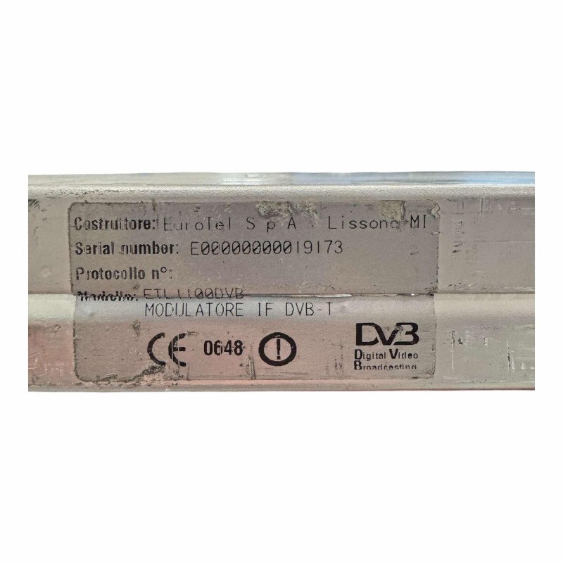 ETL1100DVB ETL 1100 Eurotel DVB DVB-T Transmitter Digital Modulator IF
