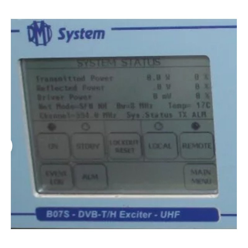 B07S DMT System 541501204 DVB-T/H Exciter UHF TV Broadcasting Transmitter