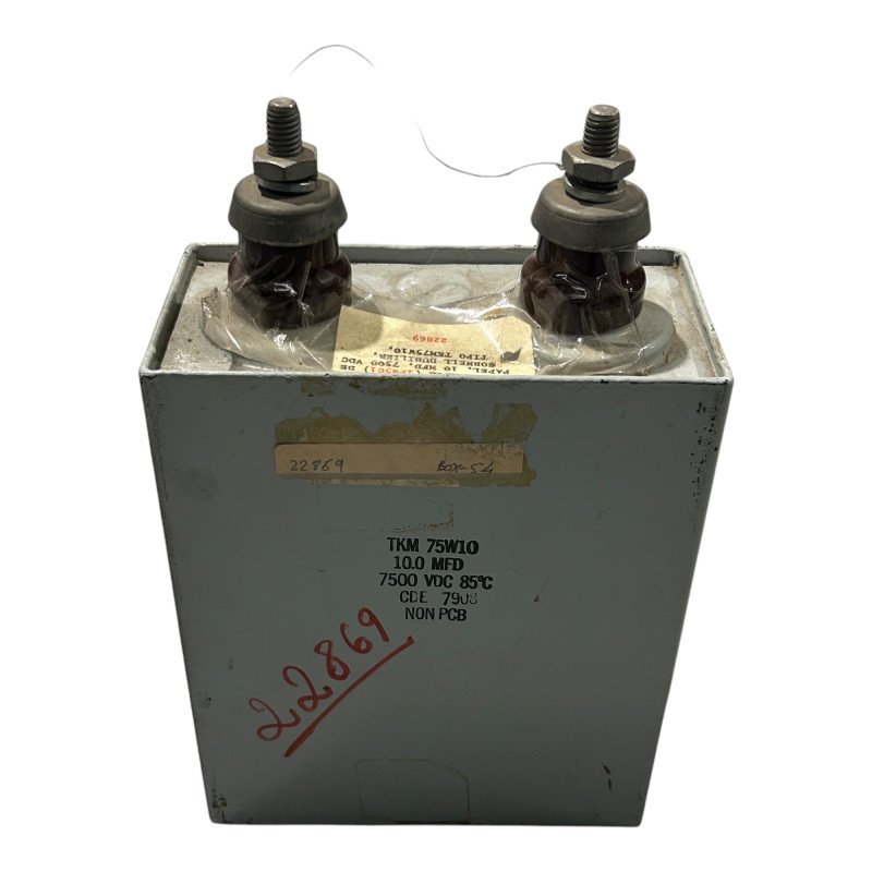 TKM75M10 Paper In Oil Capacitor Non-PCB 10uf 7500V