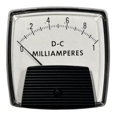254-3 General Electric Precision Panel Meter 0-1MADC 0-1MA
