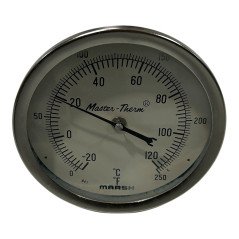 5'' MARSH MARSHALLTOWN PANEL THERMOMETER 0-250F -20C-120C
