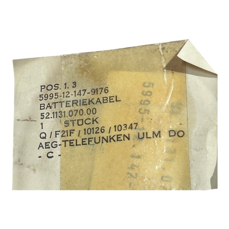 Mil Spec Connector Cable Assembly 6 Pole 5995-12-147-9176