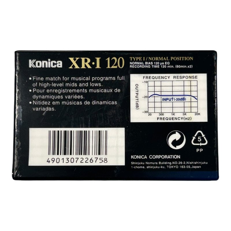 Cassette Konica 120 XR-I Low Distortion