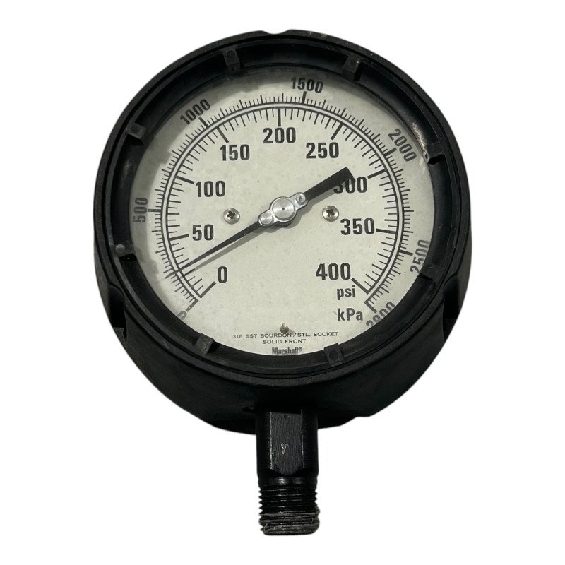 Marshall Pressuge Gauge - Meter 0-400PSI 2800Kpa