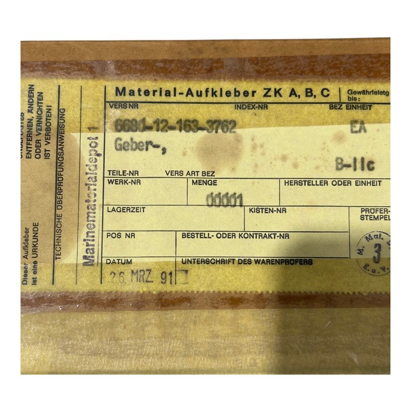 912429-0000L200MM Gebel Liquid Sensor 200mm 6680-12-163-3762