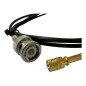Coaxial Cable Assembly RG174 M17/119 SMB (f) to BNC (m) 1.5Meter