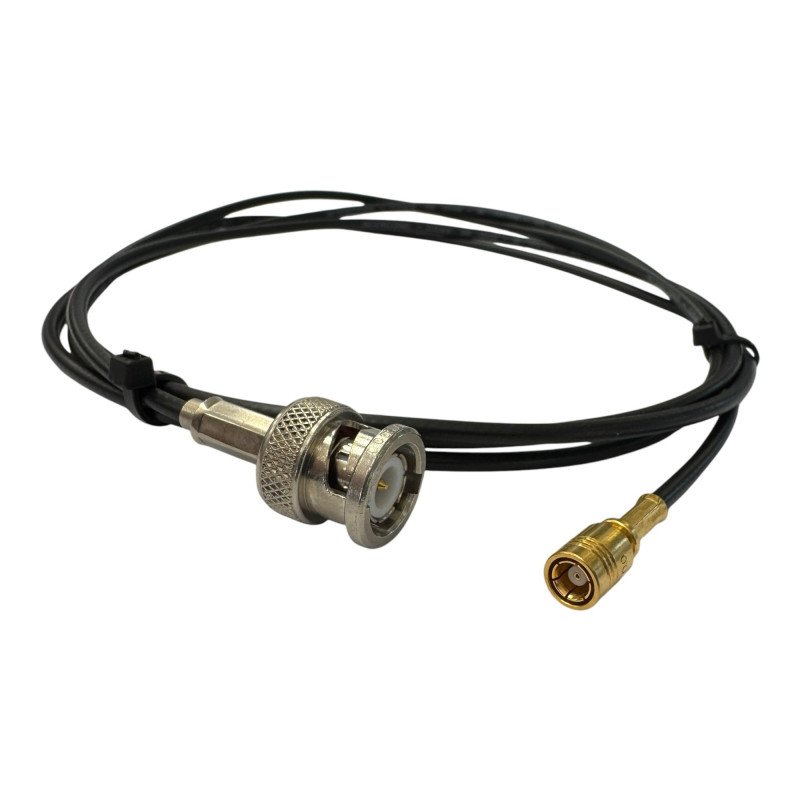 Coaxial Cable Assembly RG174 M17/119 SMB (f) to BNC (m) 1.5Meter