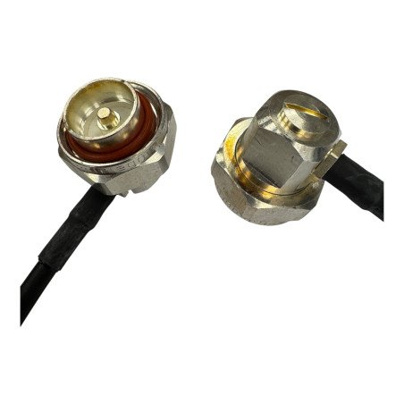 78210421 Kathrein Jumper Coaxial Cable Assembly 90° 7/16 Male to Male Opposite 55cm