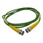 Sechs Coaxial Cable Assembly Green BNC Male to Male 2Meters