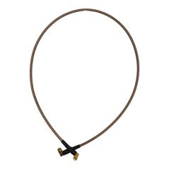 Huber Suhner Coaxial Cable RF Assembly RG142 SMA Male 90° 90cm