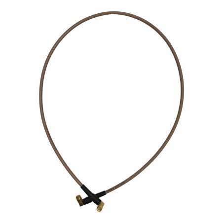 Huber Suhner Coaxial Cable RF Assembly RG142 SMA Male 90° 90cm