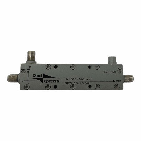 2020-6601-10 Omni Spectra Directional Coupler SMA 500-1000Mhz 10db