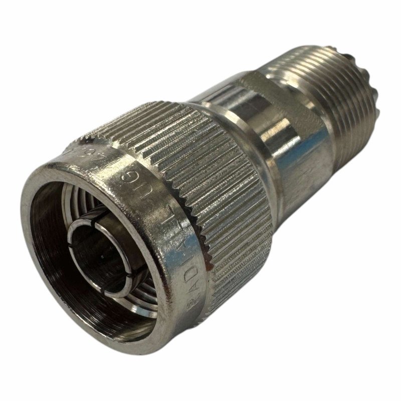 R191731000 UG-146/U Radiall Coaxial Adapter N type Male to SO-239 UHF (f)