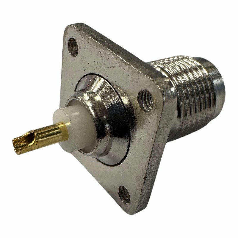 V7424 Ultimax Coaxial Connector Chassis Panel Mount 4-Hole TNC Female