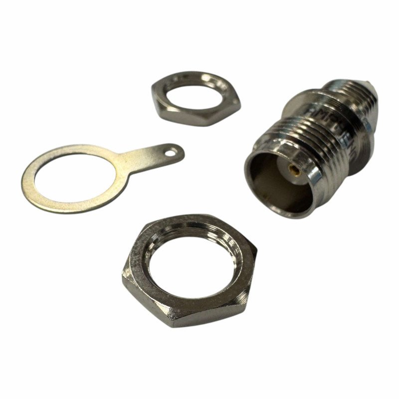 T6351B1-ND3G-50 RF Coaxial Connector TNC Coaxial Straight Bulkhead Jack, Solder