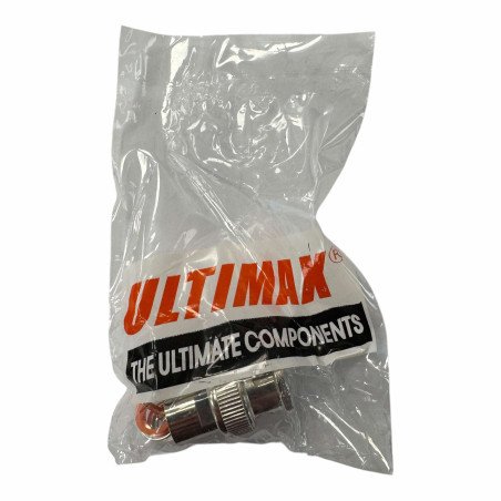 V7008A-D Ultimax Coaxial Connector Clamp Grip, Solder BNC (m) for RG-58