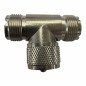 V7526 Ultimax RF Coaxial Tee "T" Adapter UHF Male - Female