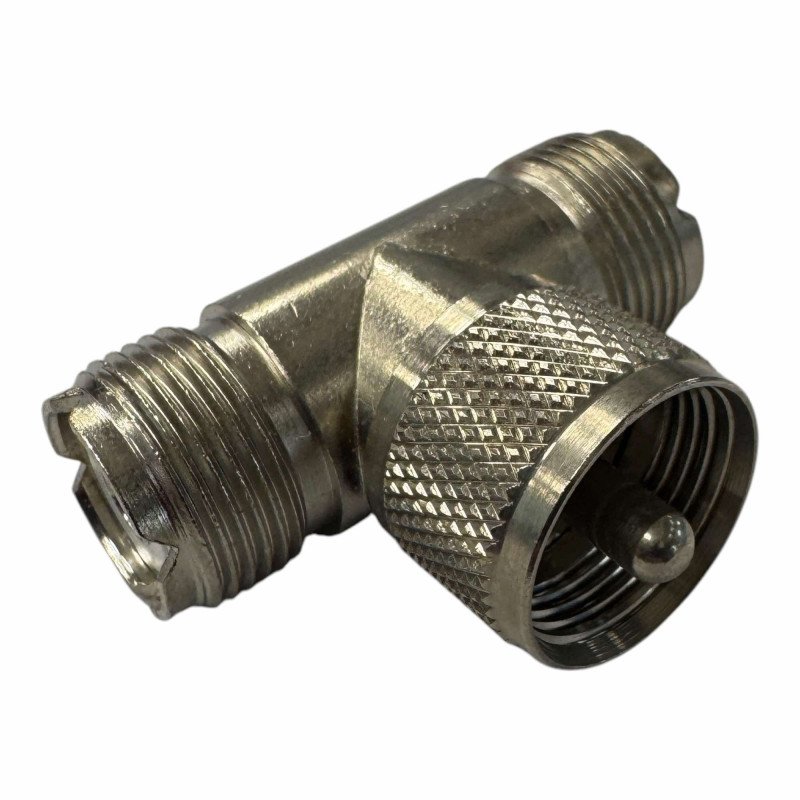 V7526 Ultimax RF Coaxial Tee "T" Adapter UHF Male - Female