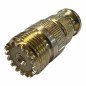 72356 Coaxial Adapter Silver Plated UHF (f) SO-239 - BNC (m)