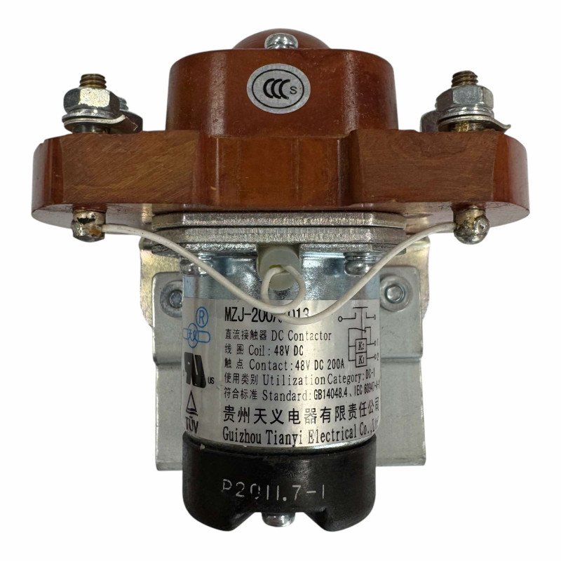 MZJ-200A/013 48V 200A Coil 48V Relay High Power Contactor