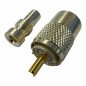 V7503 Ultimax RF Coaxial Connector Silver Plated UHF Male PL-259 For RG-58/RG-213 Cables