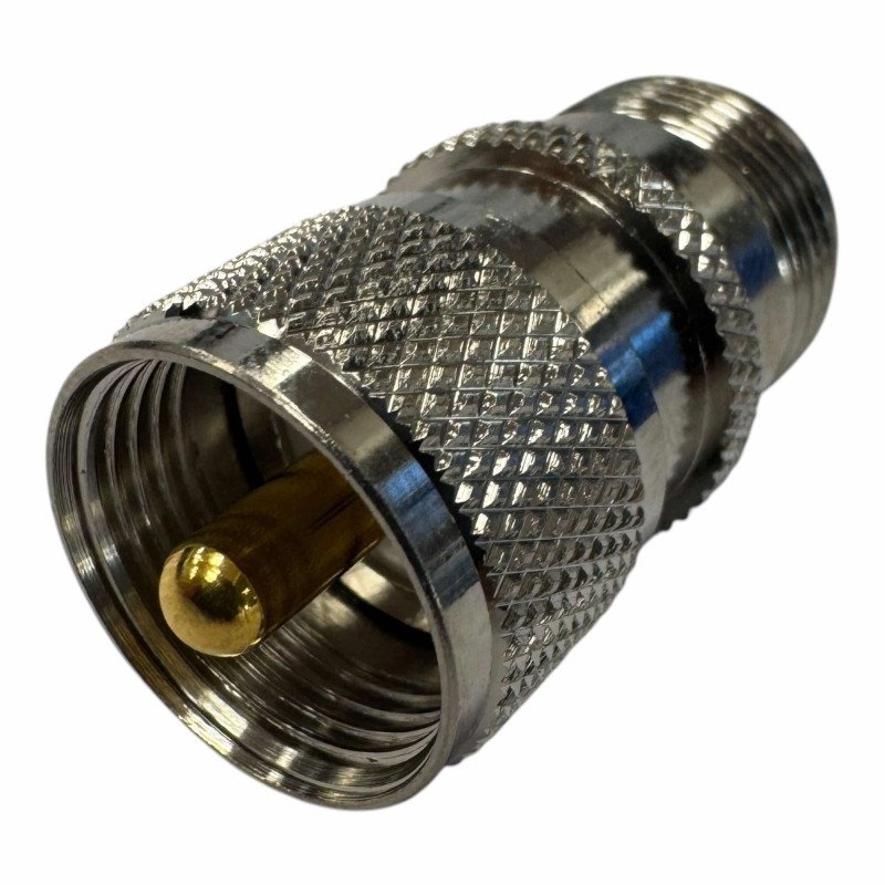 V7521 Ultimax Rf Coaxial Adapter PL-259 UHF Male to N Type Female