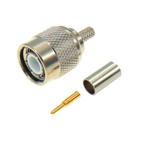 V7401B Ultimax RF Coaxial Connector Clamp TNC Male For RG59/U